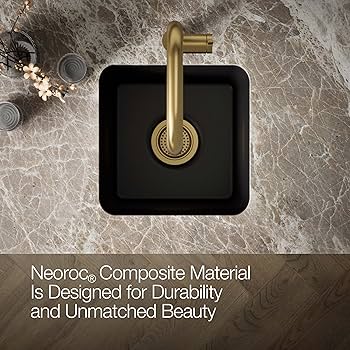 KOHLER K-8223-CM1 Cairn Sink, 15 in, Matte Black - Amazon.com